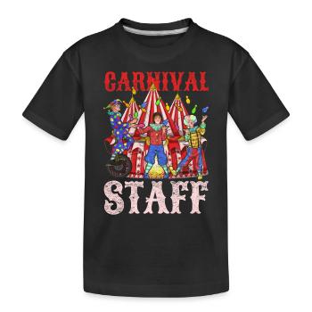 Karneval Zirkus Artist Clown Geschenk Zirkus - Kinder Premium Bio T-Shirt - Schwarz - Vorne