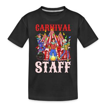 Zirkus Artist Clown Karneval Geschenkidee Zirkus - Kinder Premium Bio T-Shirt - Schwarz - Vorne