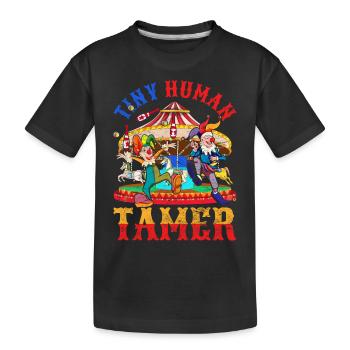 Little People Tamer Gift Funny Circus - Kids' Premium Organic T-Shirt - black - Front