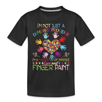 Ich bin keine Kindertagesstätte - Kinder Premium Bio T-Shirt - Schwarz - Vorne