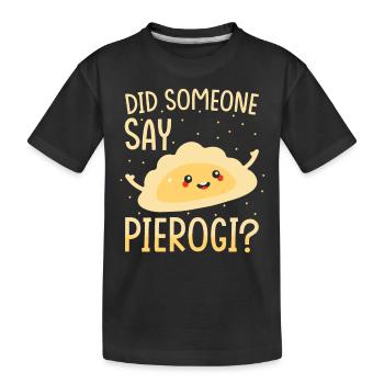 Boulettes de Pierogi kawaii pierogi - T-shirt bio Premium Enfant - noir - Devant