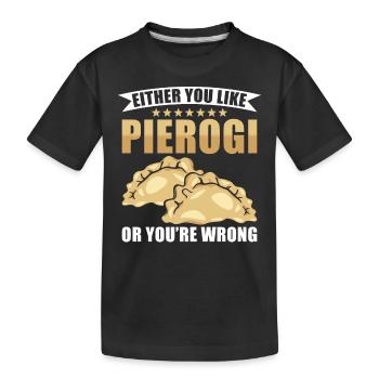 Boulettes Pierogi - T-shirt bio Premium Enfant - noir - Devant