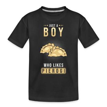 Boulettes Pierogi - T-shirt bio Premium Enfant - noir - Devant