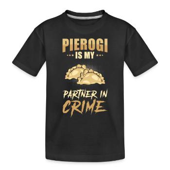 Boulettes Pierogi - T-shirt bio Premium Enfant - noir - Devant