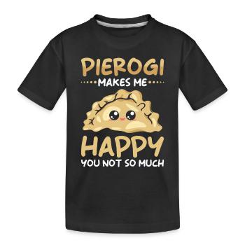 Boulettes Pierogi - T-shirt bio Premium Enfant - noir - Devant