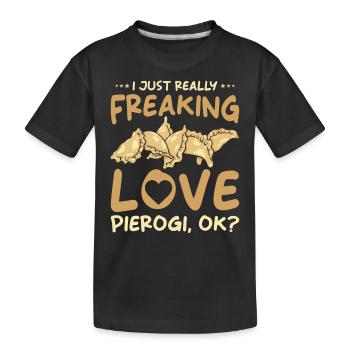 Boulettes Pierogi - T-shirt bio Premium Enfant - noir - Devant