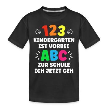 Kita Abgänger 2023 Eine Legende Verlässt Gelände - Kinder Premium Bio T-Shirt - Schwarz - Vorne