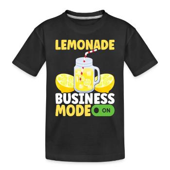 Limonade Limonadenstand - Kinder Premium Bio T-Shirt - Schwarz - Vorne