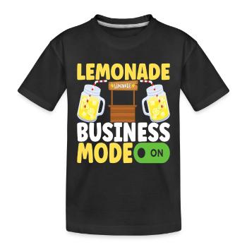 Limonade Limonadenstand - Kinder Premium Bio T-Shirt - Schwarz - Vorne