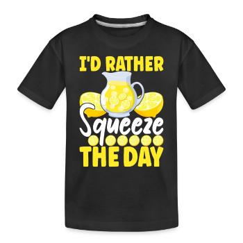 Limonade Limonadenstand - Kinder Premium Bio T-Shirt - Schwarz - Vorne