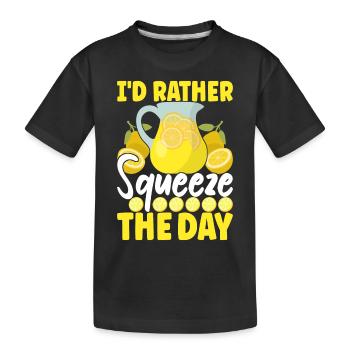 Limonade Limonadenstand - Kinder Premium Bio T-Shirt - Schwarz - Vorne
