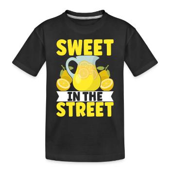 Limonade Limonadenstand - Kinder Premium Bio T-Shirt - Schwarz - Vorne