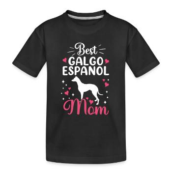 Meilleur Galgo Español Maman Lévrier espagnol - T-shirt bio Premium Enfant - noir - Devant