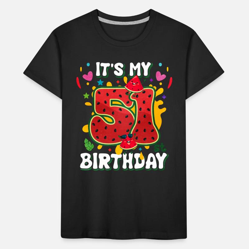 51e anniversaire Pastèque T-shirt bio Premium Enfant