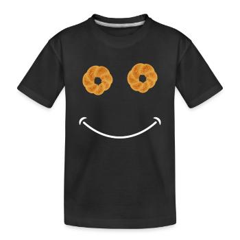 Sesame Bagel New York Jewish Deli - Kinder Premium Bio T-Shirt - Schwarz - Vorne
