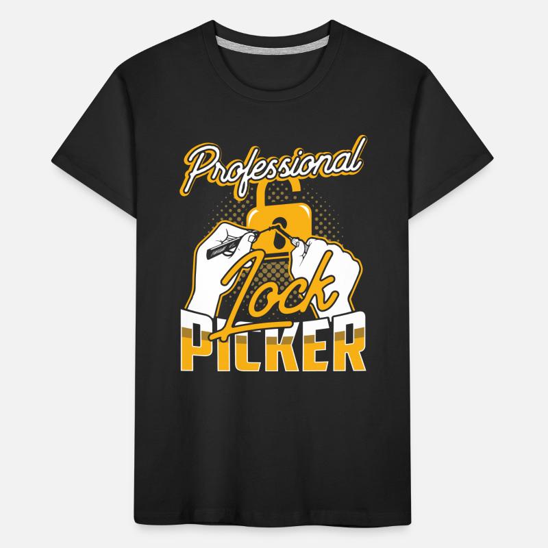 Professional Lock Cracker Lock Picker Cracking T-shirt bio Premium Enfant