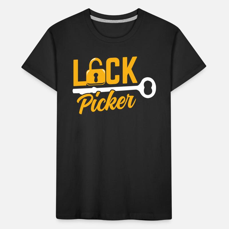 Lock Cracker Lock Picker Lock Lock Picking T-shirt bio Premium Enfant