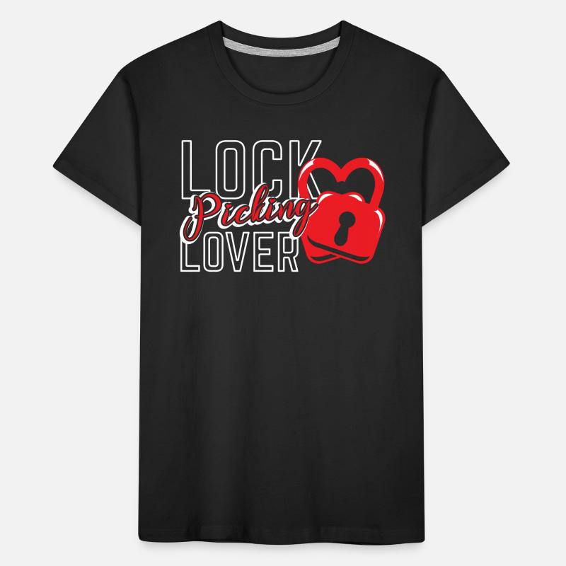 Lock Picking Lover Cracking Cracker Lock T-shirt bio Premium Enfant
