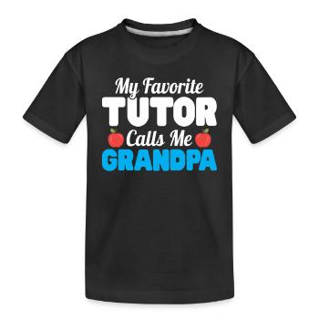 Tuteur Cadeau Tuteur - T-shirt bio Premium Enfant - noir - Devant