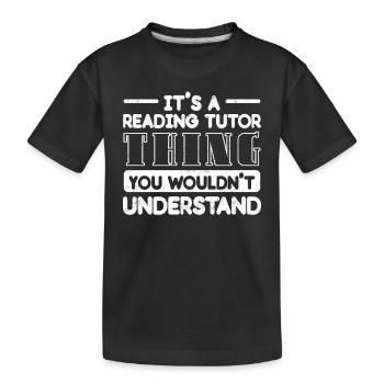 Tuteur Cadeau Tuteur - T-shirt bio Premium Enfant - noir - Devant