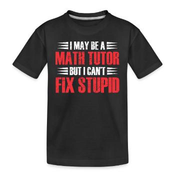 Tuteur Cadeau Tuteur - T-shirt bio Premium Enfant - noir - Devant