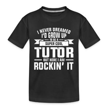 Tuteur Cadeau Tuteur - T-shirt bio Premium Enfant - noir - Devant