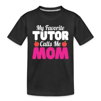 Tuteur Cadeau Tuteur - T-shirt bio Premium Enfant - noir - Devant