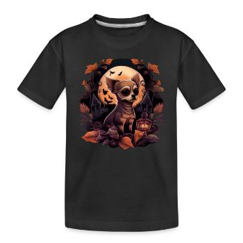Chihuahua Costume d'Halloween - Citrouille - T-shirt bio Premium Enfant - noir - Devant