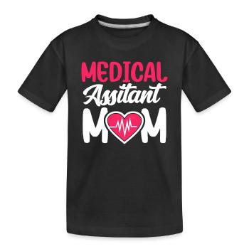 Medical Assistant Mother Medical - Kids' Premium Organic T-Shirt - black - Front