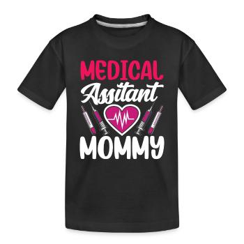 Assistante médicale Maman Profession médicale - T-shirt bio Premium Enfant - noir - Devant