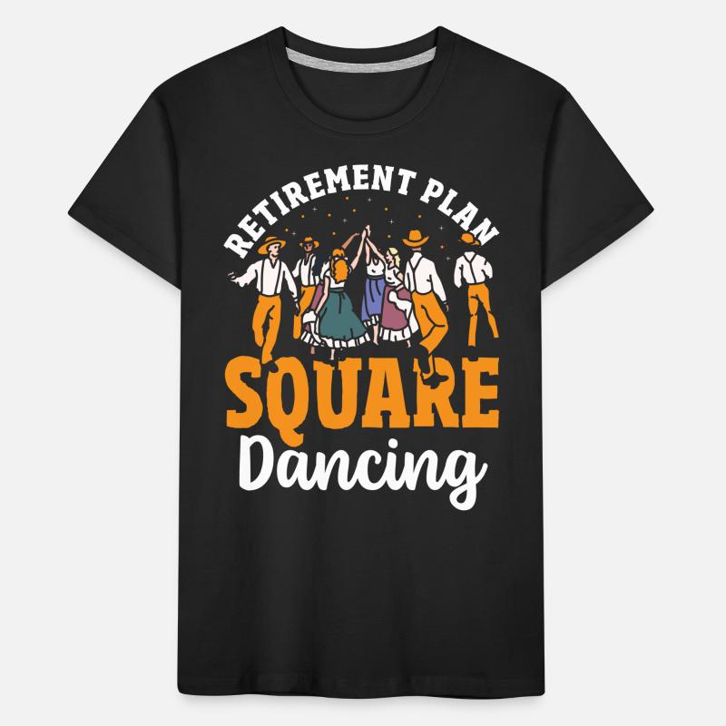 Square Dancer Ruhestandsplan Square Dancing Kinder Premium Bio T-Shirt