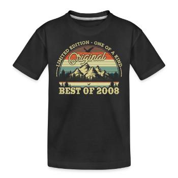 Vintage 2008 Cadeau d’anniversaire - T-shirt bio Premium Enfant - noir - Devant