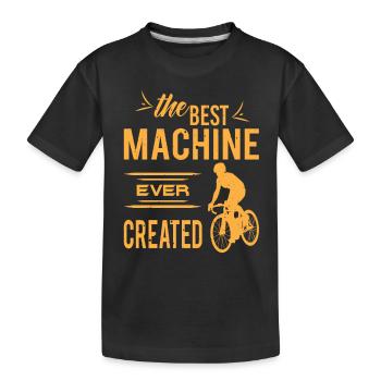 Vélo de route Cyclisme de route Vélo de route Vélo - T-shirt bio Premium Enfant - noir - Devant