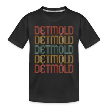 Detmolderin Detmolder Detmold - Kinder Premium Bio T-Shirt - Schwarz - Vorne