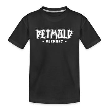Detmolderin Detmolder Detmold - Kinder Premium Bio T-Shirt - Schwarz - Vorne