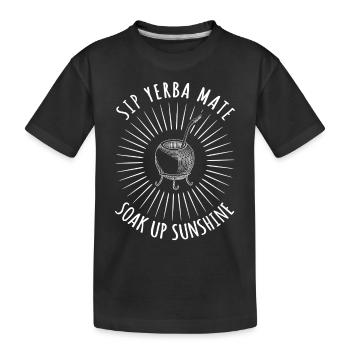Great Yerba Mate Gift - Kids' Premium Organic T-Shirt - black - Front