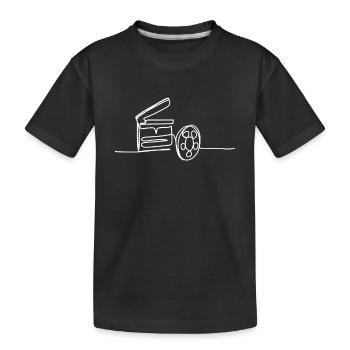 Vintage Film Clapper Director Musical Actor - Kinder Premium Bio T-Shirt - Schwarz - Vorne
