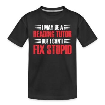 Tuteur Cadeau Tuteur - T-shirt bio Premium Enfant - noir - Devant