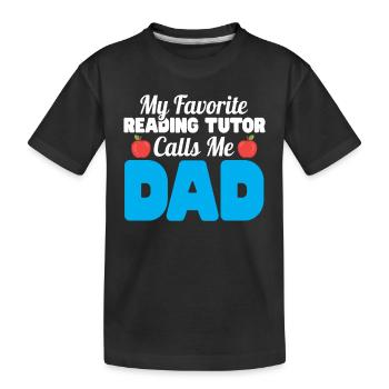 Tuteur Cadeau Tuteur - T-shirt bio Premium Enfant - noir - Devant