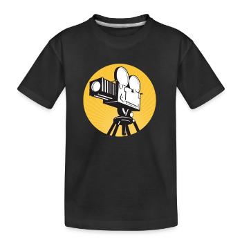 Film d’époque Clapper Réalisateur Acteur musical - T-shirt bio Premium Enfant - noir - Devant