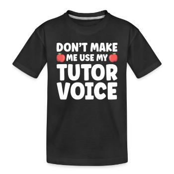 Tuteur Cadeau Tuteur - T-shirt bio Premium Enfant - noir - Devant