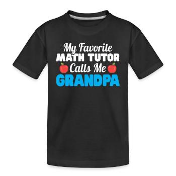 Tuteur Cadeau Tuteur - T-shirt bio Premium Enfant - noir - Devant