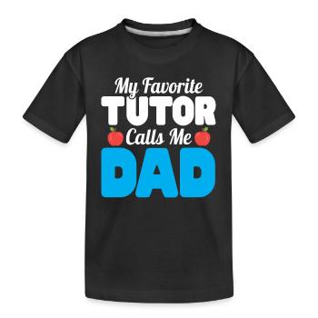 Tuteur Cadeau Tuteur - T-shirt bio Premium Enfant - noir - Devant