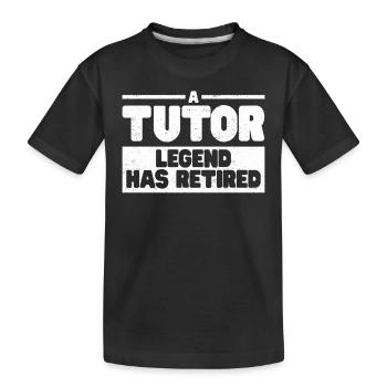 Tuteur Cadeau Tuteur - T-shirt bio Premium Enfant - noir - Devant
