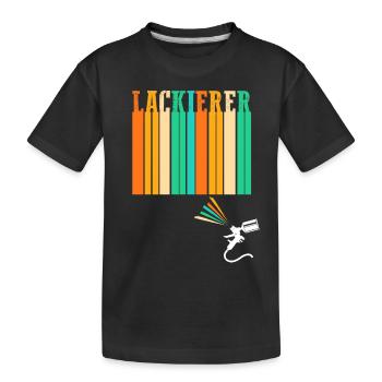 Lackierer Fahrzeuglackierer Autolackierer - Kinder Premium Bio T-Shirt - Schwarz - Vorne