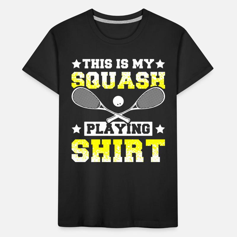This is my squash playing Kinder Premium Bio T-Shirt