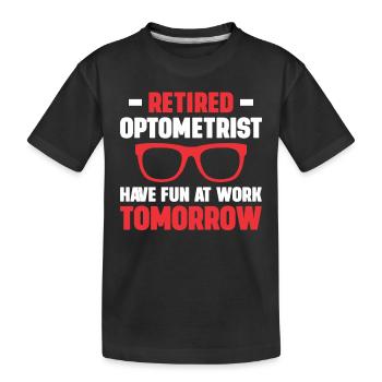 Opticien Gift Optometry - T-shirt bio Premium Enfant - noir - Devant