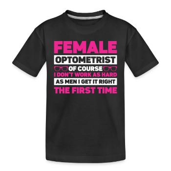 Opticien Gift Optometry - T-shirt bio Premium Enfant - noir - Devant