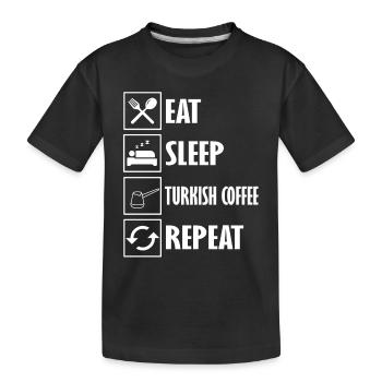 Café turc - T-shirt bio Premium Enfant - noir - Devant