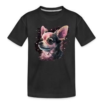 Chihuahua Puppy | Pretty Pink Dog Girly Mom Women - Kids' Premium Organic T-Shirt - black - Front